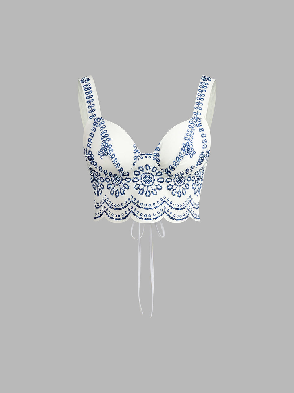 Santorini | Women's Embroidered Crop Top & Maxi Skirt Co-Ord Set