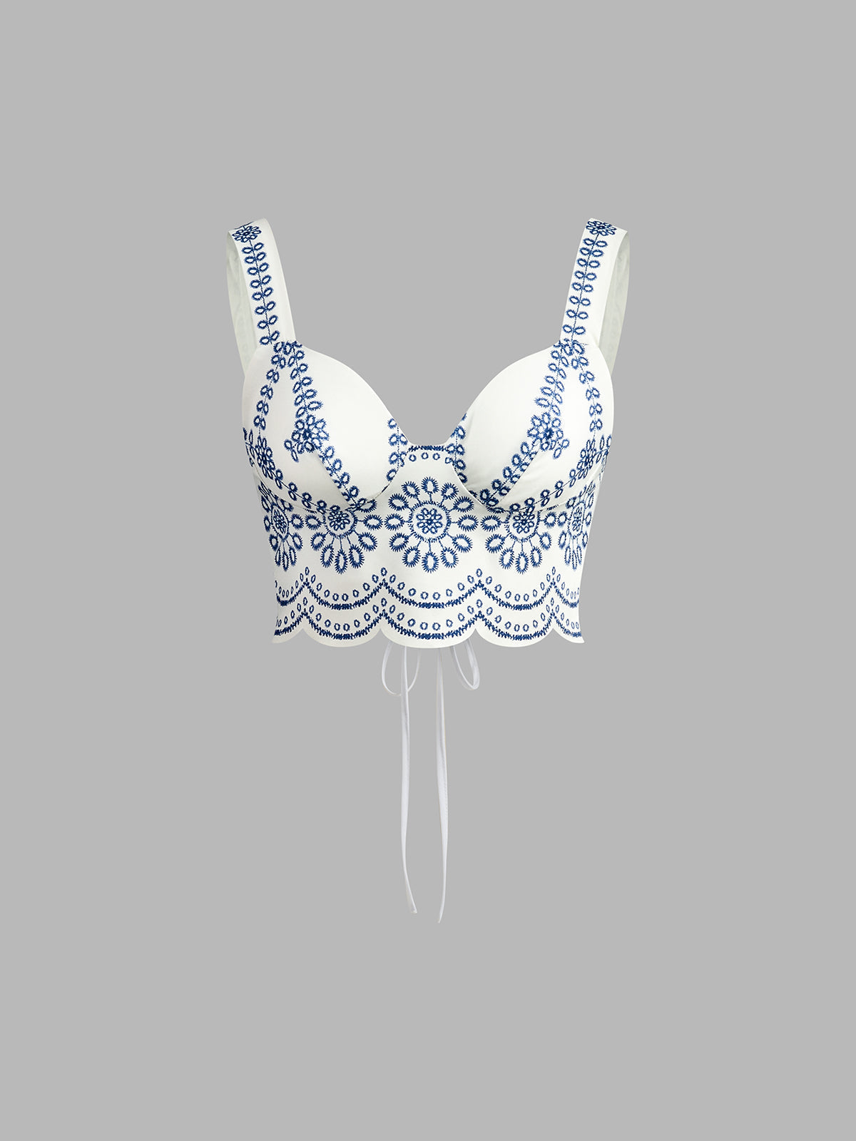 Santorini | Women's Embroidered Crop Top & Maxi Skirt Co-Ord Set