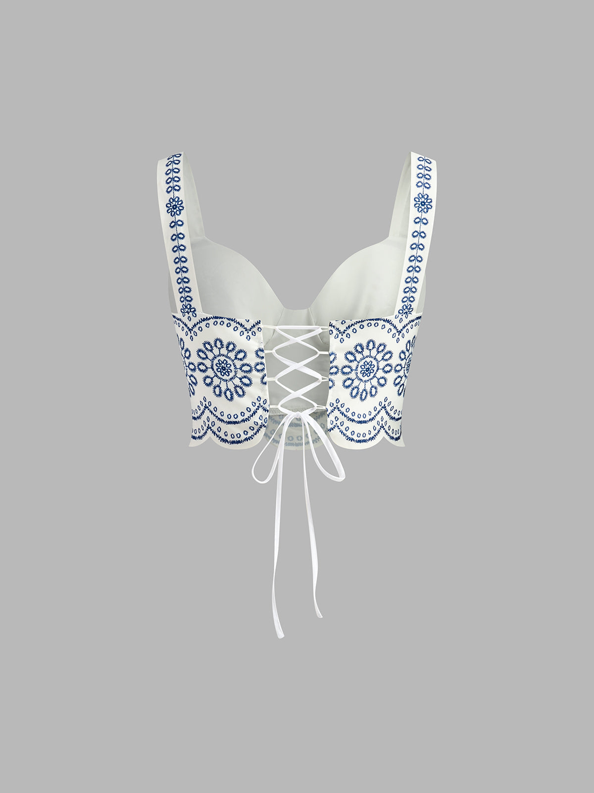 Santorini | Women's Embroidered Crop Top & Maxi Skirt Co-Ord Set