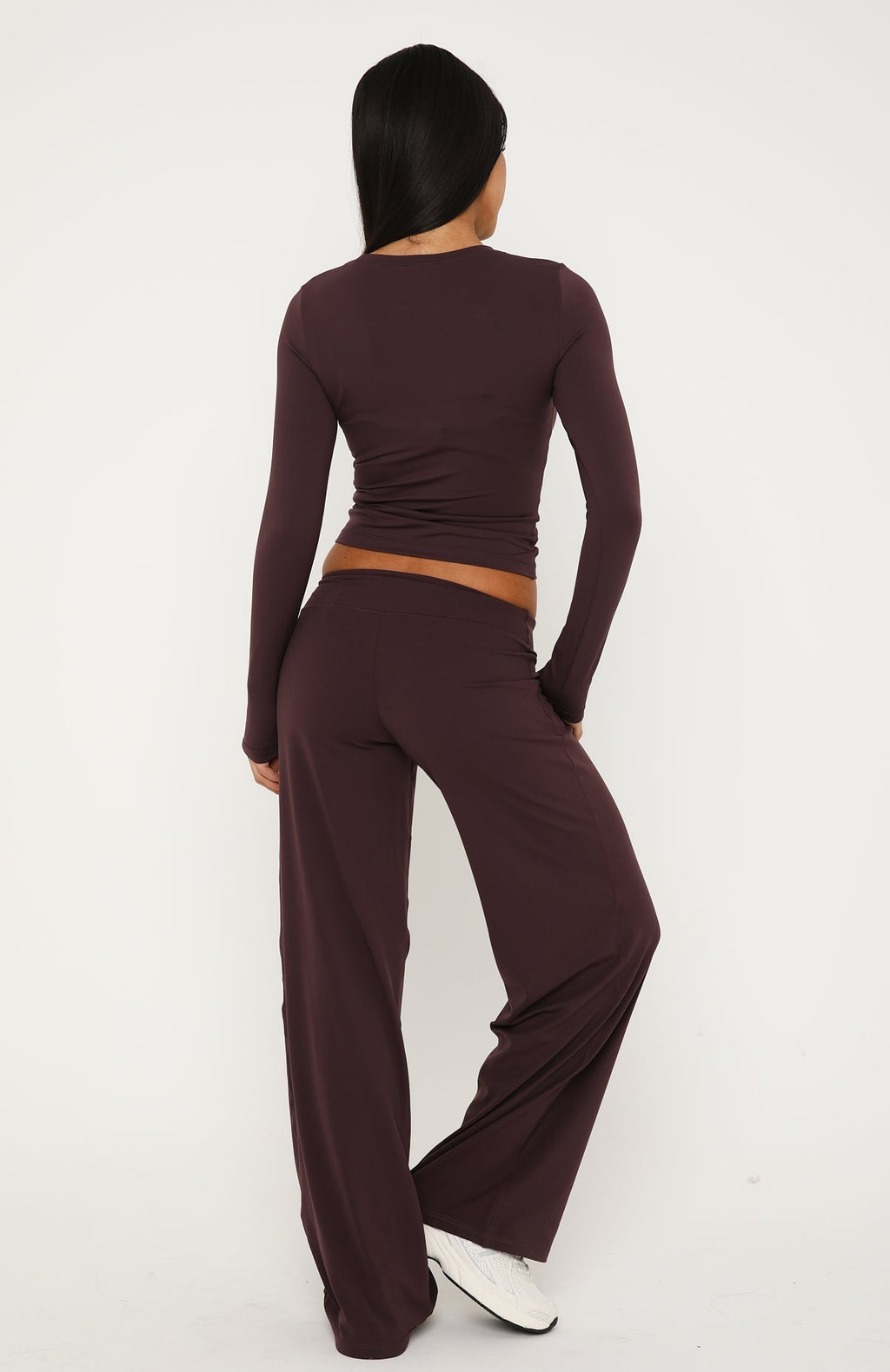 Core Strengths Wide Leg Pants Plum