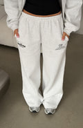Never Missed Wide Leg Sweatpants Grey Marle