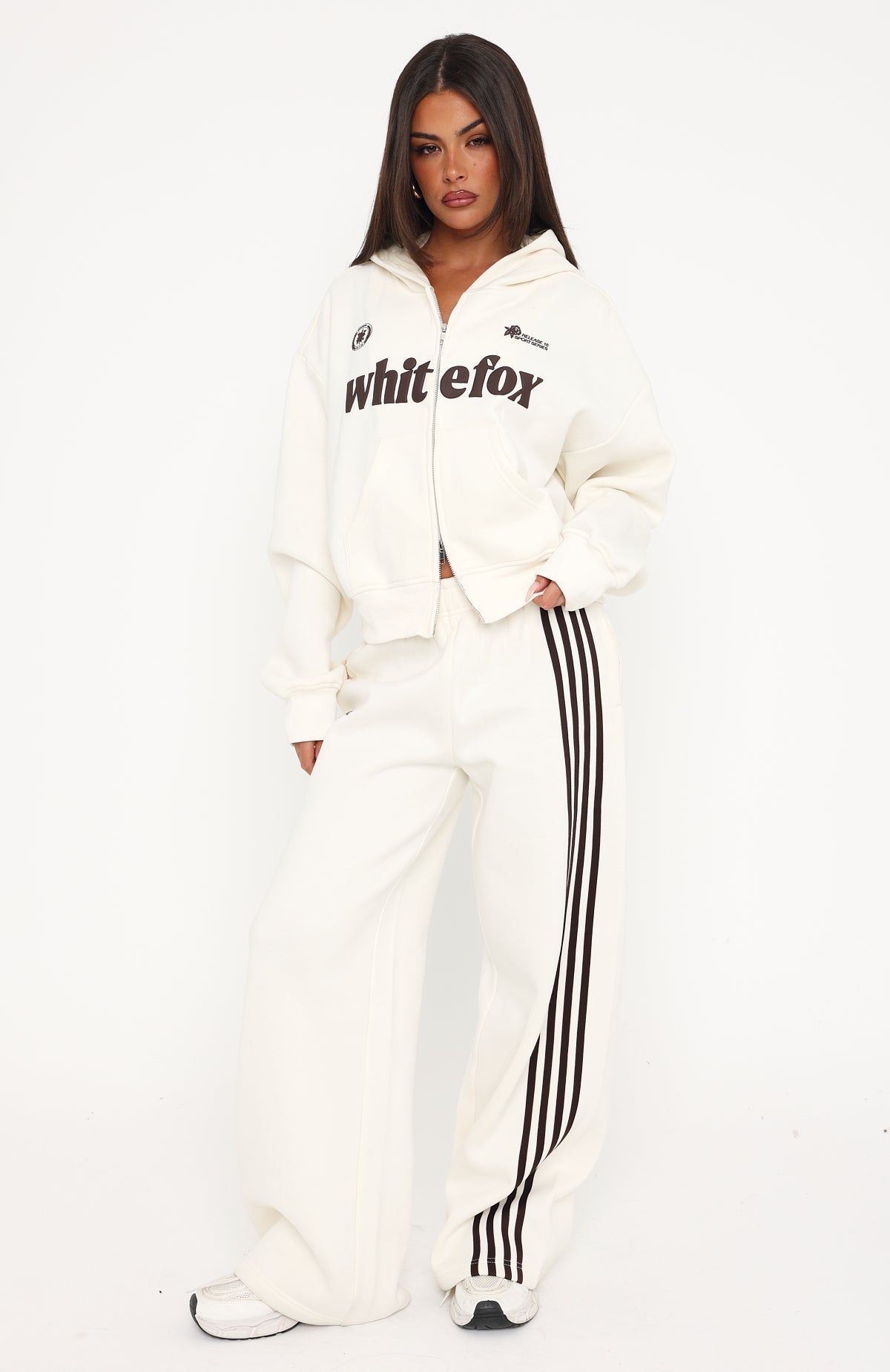 Release 15 Asalia Wide Leg Sweatpants Off White