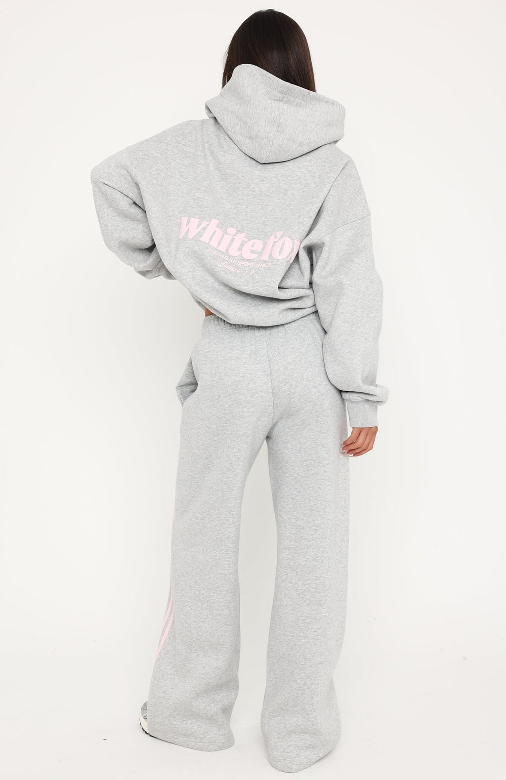 Release 15 Asalia Wide Leg Sweatpants Dark Grey Marle